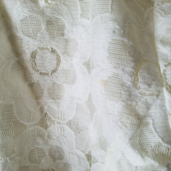 White Charter club floral lace fitted jacket - Picture 6 of 6